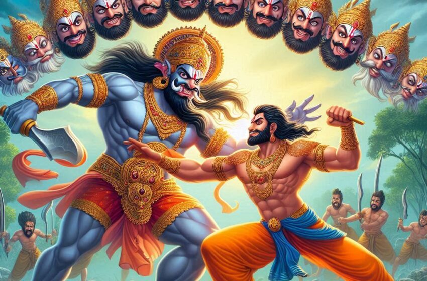 ravan and bali fight